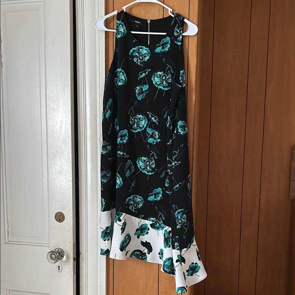 Floral Black and Green Women's Skirt